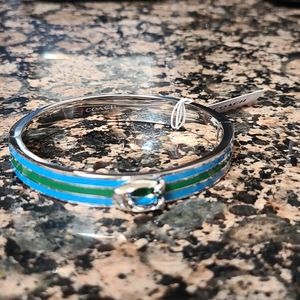 Coach enamel bangle bracelet, tag not included